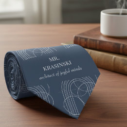 Architect of Joyful Minds Personalised Teacher Tie