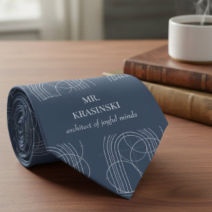 Architect of Joyful Minds Personalised Teacher Tie