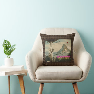 Architect of Your Destiny Surreal Collage Cushion