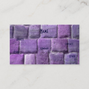 Architect Purple Sandstone Business Card