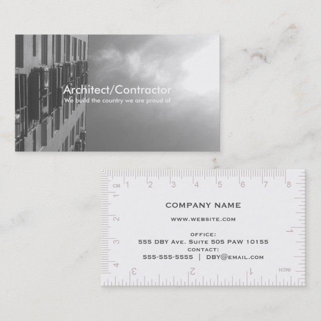 architect/real estate/building maintenance etc business card (Front/Back)
