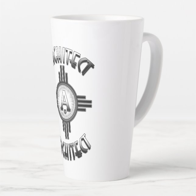 Architect Retro - Architects Merch Latte Mug (Right Angle)