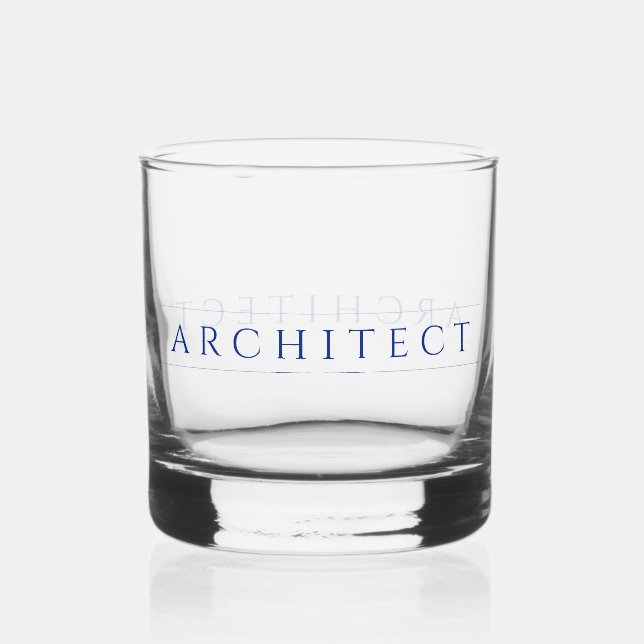 ARCHITECT Rocks Glass / Navy Blue (Front)