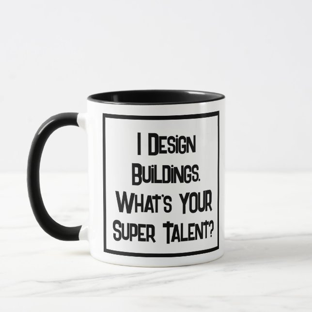 Architect Super Talent. Two Tone Coffee Mug (Left)