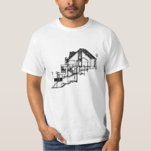 Architect T-Shirt - Blueprint Design Tee