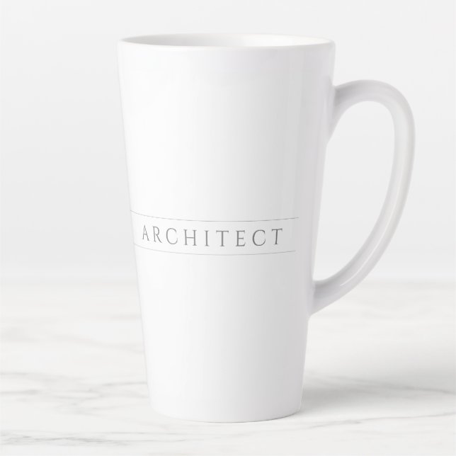 ARCHITECT Tall Latte Mug / Grey (Right)