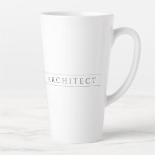 ARCHITECT Tall Latte Mug / Sepia