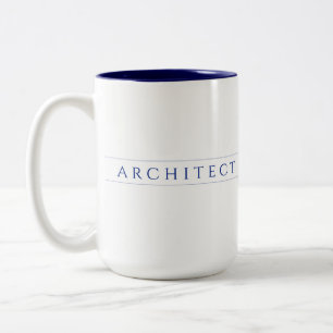 ARCHITECT Tall Navy Two-Tone Mug