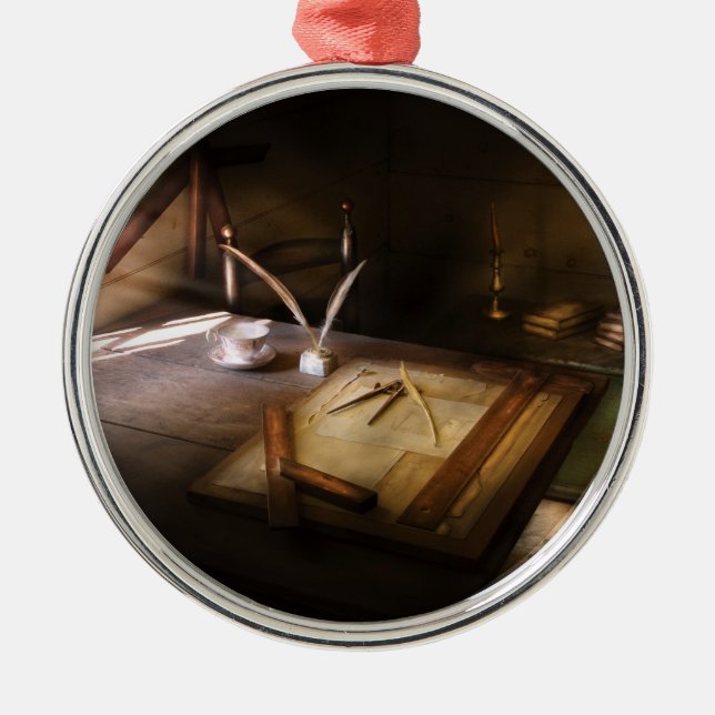 Architect - The drafting table  Metal Tree Decoration (Front)