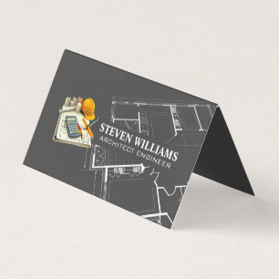 Architect Tools   Blueprints   General Contractor Business Card