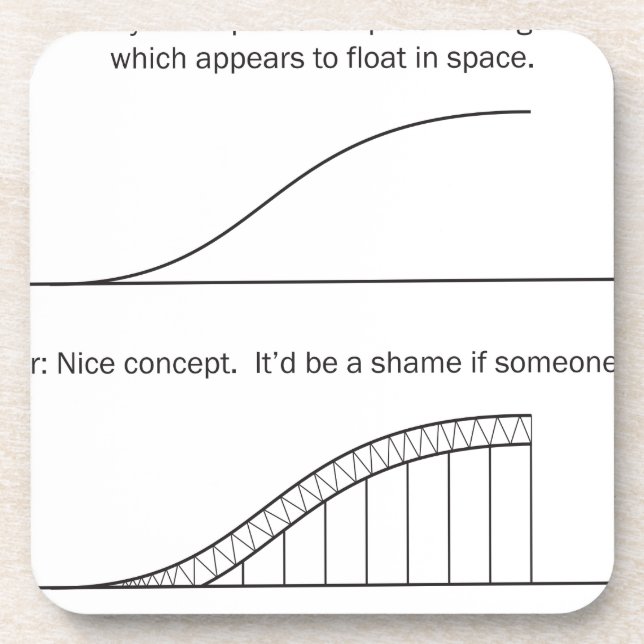 Architect vs Engineer Coaster (Front)