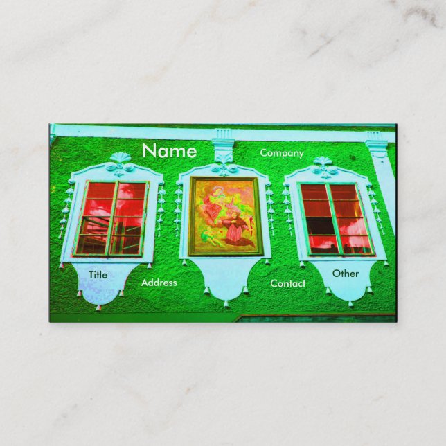 Architect Windows III Business Card (Front)