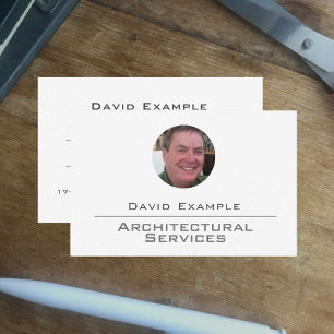 Architect with Photo of Holder Business Card