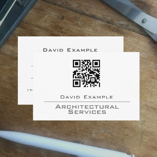 Architect with QR Code Business Card