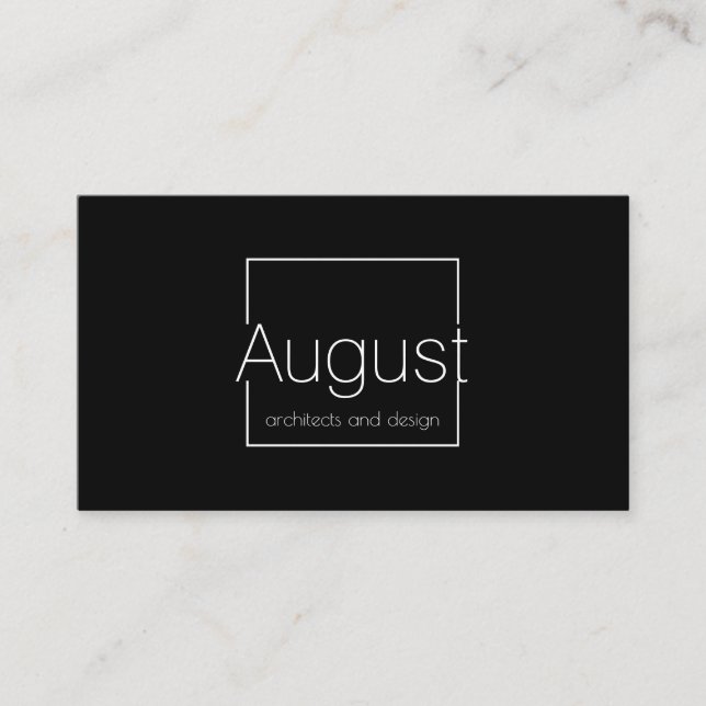 Architects and Design Business Card (Front)