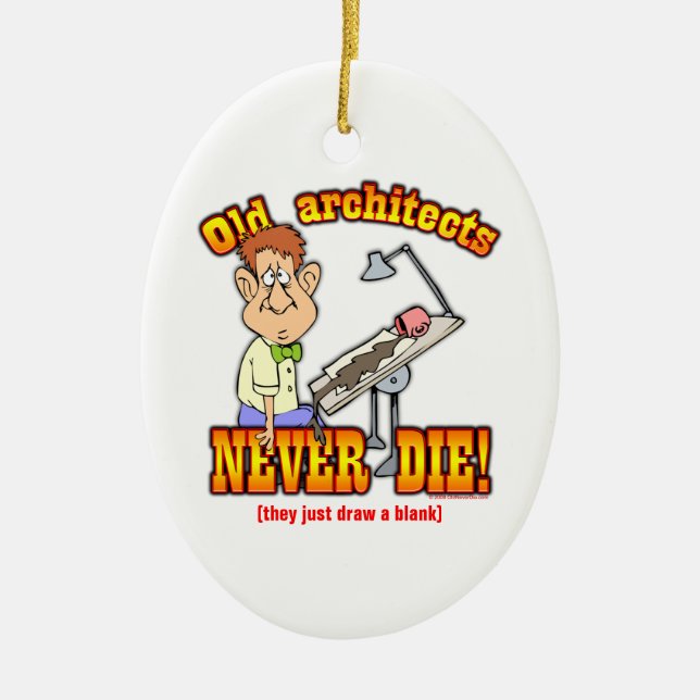 Architects Ceramic Ornament (Front)