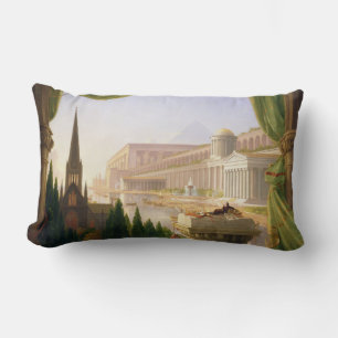 Architect's Dream (by Thomas Cole) Lumbar Cushion