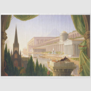 Architect's Dream (by Thomas Cole) Tissue Paper