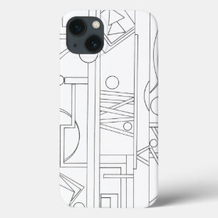 Architect's Dream-Modern Minimalist Geometric iPhone 13 Case
