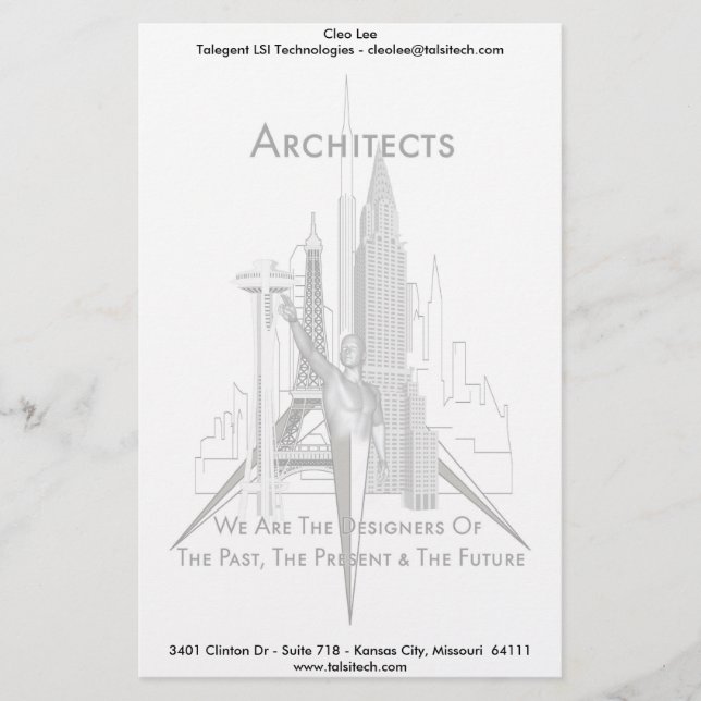 Architects Stationery (Front)