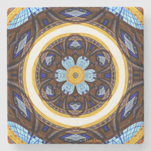 Architectural Abstract Stone Coaster