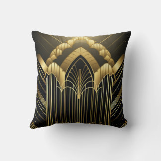 Architectural Art Deco Cushion