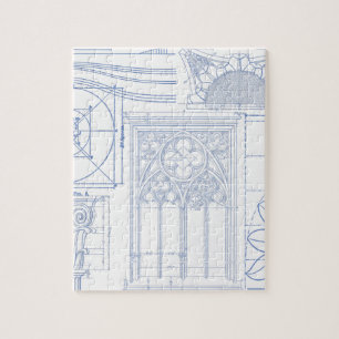 Architectural Blueprints Jigsaw Puzzle