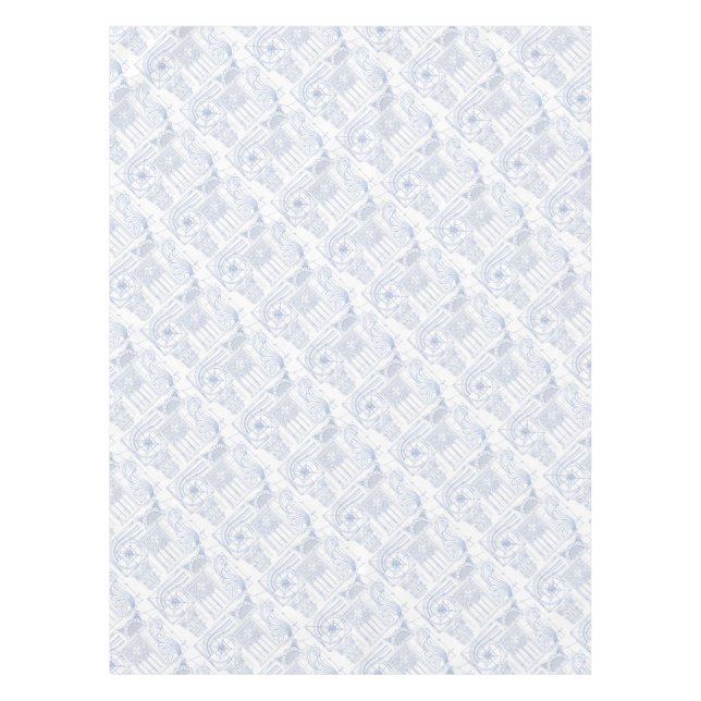 Architectural Blueprints Tablecloth (Front)