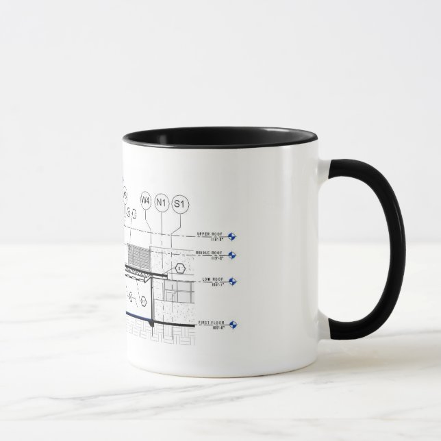 Architectural Building Section Mug (Right)