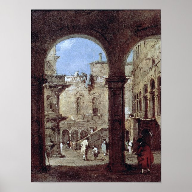 Architectural Capriccio, c.1770 Poster (Front)
