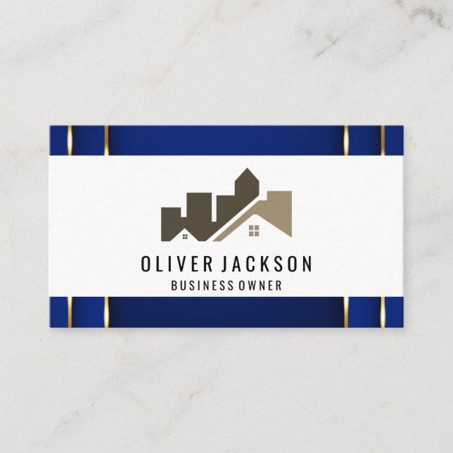 Architectural Construction Home Business Card (Front)