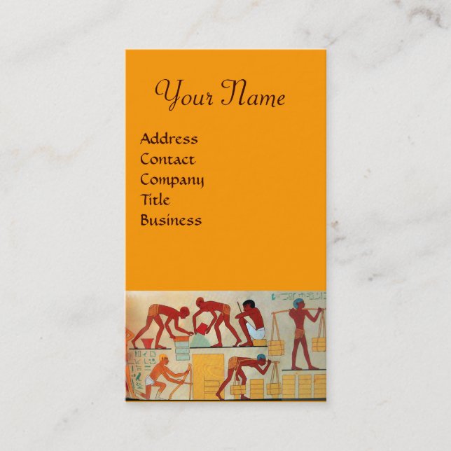ARCHITECTURAL CONSTRUCTION red yellow orange Business Card (Front)