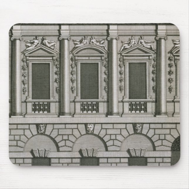 Architectural design demonstrating Palladian propo Mouse Pad (Front)