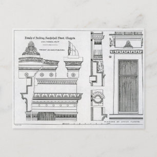 Architectural Details of Grecian Chambers Postcard