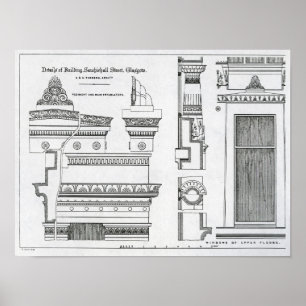 Architectural Details of Grecian Chambers Poster