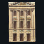 Architectural Facade by Jean Deneufforge Tea Towel<br><div class="desc">An architectural façade drawn by Jean Deneufforge. The word façade comes from the Italian word facciata,  meaning "face." Put a new face on one of your walls with this piece!</div>