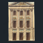 Architectural Facade by Jean Deneufforge Tea Towel<br><div class="desc">An architectural façade drawn by Jean Deneufforge. The word façade comes from the Italian word facciata,  meaning "face." Put a new face on one of your walls with this piece!</div>
