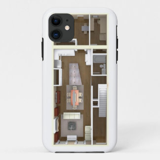 Architectural floor plan phone case