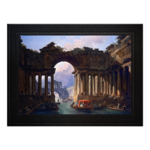 Architectural Landscape With A Canal Photo Print