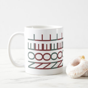 Architectural Line Art   Nordic Xmas Noel Coffee Mug