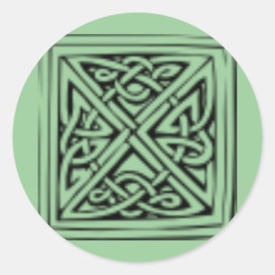 Architectural Motif Classic Round Sticker