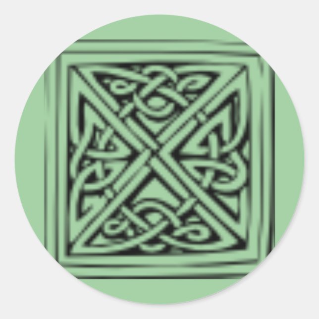 Architectural Motif Classic Round Sticker (Front)