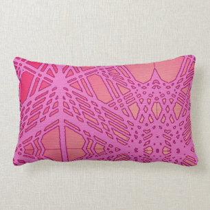 Architectural Motif Print Lumbar Cushion
