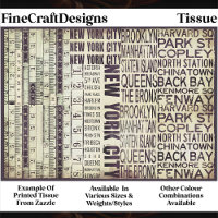 Architectural New York Typography FB4 Decoupage