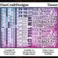 Architectural New York Typography FB5 Decoupage