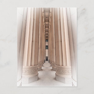Architectural Pathway of Pillars Postcard