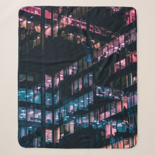 ARCHITECTURAL PHOTOGRAPHY OF BUILDING WITH PEOPLE  SHERPA BLANKET