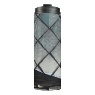 Architectural photography of concrete wall thermal tumbler