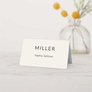 Architectural Place Card Menu