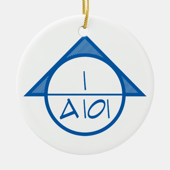 Architectural Reference Symbol Ornament (blue) (Front)